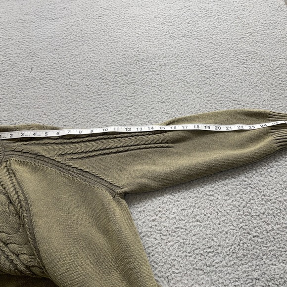 Umgee USA SweaterS Womens M Olive green Pullover Fishermen Chucky Knit Grandma - Picture 10 of 12